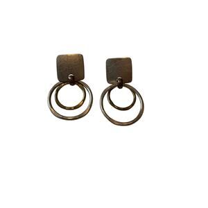 Vintage Silver Hoop Earrings
